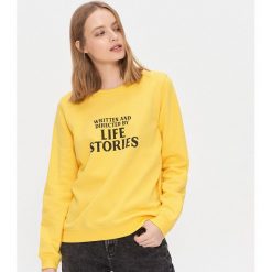 Bluza z napisem - Żółty. Żółte bluzy damskie House, s, z napisami. Za 69,99 zł.