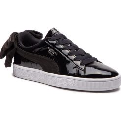 Sneakersy PUMA - Bastek Bow Sb Wn's 367353 01 Puma Black/Puma Black. Czarne półbuty damskie Puma, ze skóry ekologicznej. W wyprzedaży za 259,99 zł.