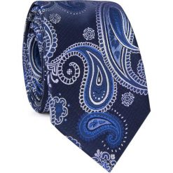 Krawat KWGR001754. Szare krawaty męskie Giacomo Conti, paisley, z mikrofibry, eleganckie. Za 69,00 zł.