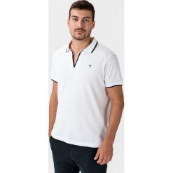 Trussardi Jeans Polo Koszulka Biały. Białe podkoszulki męskie Trussardi Jeans, xl, bez wzorów, z bawełny, bez rękawów. Za 452,95 zł.