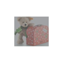 Steiff Miś Fynn w walizce 24 cm kolor beżowy. Brązowe przytulanki i maskotki marki Steiff, z tworzywa sztucznego. Za 172,00 zł.