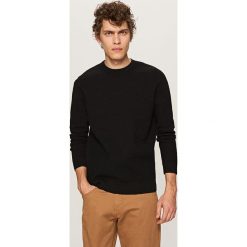 Prążkowany sweter - Czarny. Czarne swetry klasyczne męskie marki Reserved, m, prążkowane. Za 119,99 zł.