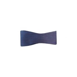 Granatowa jedwabna mucha wiązana W1 - delikatny biało-czerwony wzór. Czerwone muszki męskie Modini Moda Męska, na co dzień, bez wzorów, z jedwabiu, eleganckie. Za 89,10 zł.