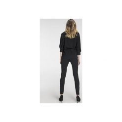 Bluzka z zamkami SL1063. Czarne bluzki damskie marki Soleil, xl, z dresówki, sportowe, z krótkim rękawem. Za 99,00 zł.