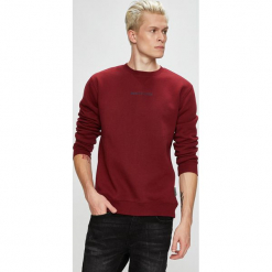 DC - Bluza. Brązowe bluzy męskie DC, s, z nadrukiem, z bawełny, z okrągłym kołnierzem, bez rękawów, bez kaptura. W wyprzedaży za 199,90 zł.