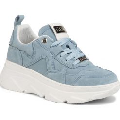 Sneakersy GOE - FF2N3013 Blue. Niebieskie półbuty damskie GOE, na co dzień, bez wzorów, z zamszu, bez obcasa, na płaskiej podeszwie, bez zapięcia. Za 399,00 zł.