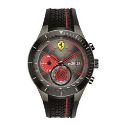 Zegarek "0830341-RED-REV-EVO" w kolorze czarnym. Czarne, analogowe zegarki męskie Lacoste, sztuczne. W wyprzedaży za 979,95 zł.