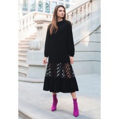 Czarna Sukienka Margot - Limited Edition. Czarne długie sukienki damskie marki other, s, w kropki, z okrągłym kołnierzem, długie. Za 299,99 zł.