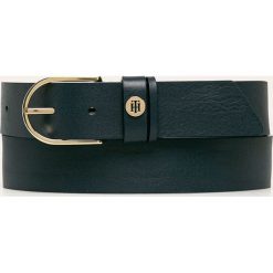Tommy Hilfiger - Pasek skórzany. Pomarańczowe paski damskie TOMMY HILFIGER, w paski, ze skóry. W wyprzedaży za 159,90 zł.