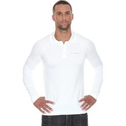 Brubeck Koszulka męska polo Prestige z długim rękawem biała r. M (LS10620). Białe koszulki sportowe męskie marki Brubeck, m, z długim rękawem. Za 215,89 zł.