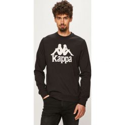 Kappa - Bluza Sertum. Czarne bluzy męskie Kappa, m, z nadrukiem, z bawełny, z okrągłym kołnierzem, bez rękawów, bez kaptura. Za 89,90 zł.