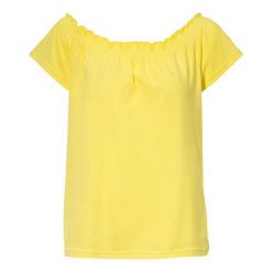 Cellbes Bluzka żółty female żółty 50/52. Żółte bluzki damskie Cellbes, bez wzorów, z dżerseju, bez kołnierzyka, z krótkim rękawem. W wyprzedaży za 69,00 zł.