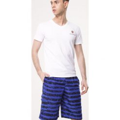 Ciemnoniebieskie Szorty Stratification. Szare spodnie męskie Born2be, xxl, bez wzorów. Za 24,99 zł.
