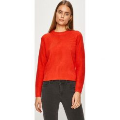 Only - Sweter. Czerwone swetry damskie ONLY, s, bez wzorów, z dzianiny, z krótkim rękawem, krótkie, bez kaptura. W wyprzedaży za 49,90 zł.