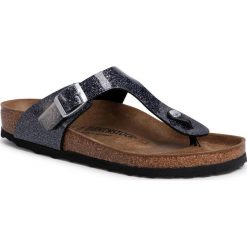 Japonki BIRKENSTOCK - Gizeh BS 1014394 Cosmic Sparkle Anthracite. Czarne klapki damskie Birkenstock, bez wzorów, ze skóry, bez obcasa. Za 299,00 zł.
