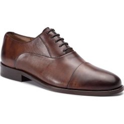 Półbuty BADURA - 7798 Brąz 911. Pomarańczowe buty wizytowe męskie Badura, bez wzorów, ze skóry, eleganckie, bez zapięcia. Za 399,99 zł.