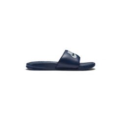 Klapki Nike BENASSI JDI 343880 403. Niebieskie kapcie męskie Nike, bez wzorów. Za 109,59 zł.