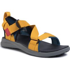 Sandały COLUMBIA - Sandal BM0102 Petrol Blue/Golden Yellow 403. Żółte sandały męskie Columbia, z tworzywa sztucznego, bez zapięcia. Za 299,00 zł.