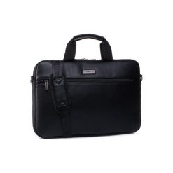 TORBA Lanetti BMM-U-009-10-03 Czarny. Czarne torby męskie skórzane Lanetti, bez wzorów, ze skóry ekologicznej. Za 159,99 zł.