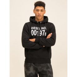 Bluza Diesel Girk 00SAUN 0IAJH. Czarne bluzy męskie Diesel, xl, bez wzorów, z bawełny, bez kołnierzyka, bez rękawów, bez kaptura. W wyprzedaży za 369,00 zł.