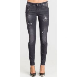 JEANSY DIVINE SLIM FIT BOTTOM UP LIU JO. Czarne jeansy damskie . Za 509,40 zł.
