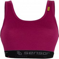 Sensor Damski Stanik Merino Active Lilla L. Czerwone biustonosze sportowe marki Sensor, z wełny. Za 99,00 zł.