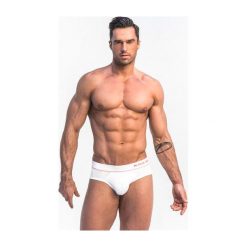 Slipy BR 0202. Białe slipy męskie Alpha Male, m, bez wzorów. Za 60,90 zł.