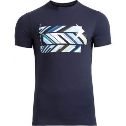 T-shirt męski TSM612 - granatowy - Outhorn. Niebieskie t-shirty męskie marki Outhorn, na lato, m, z bawełny. W wyprzedaży za 29,99 zł.