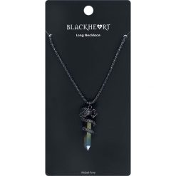 Blackheart Dragon Crystal Necklace Naszyjnik czarny. Czarne naszyjniki damskie marki Blackheart, sztuczne. Za 42,90 zł.