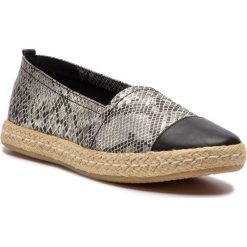 Espadryle GEOX - D Modesty C D6229C 0LY43 C1351 Off White/Black. Szare espadryle damskie Geox, bez wzorów, ze skóry, bez obcasa, na płaskiej podeszwie. W wyprzedaży za 239,00 zł.
