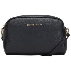 Smith & Canova Torebka Crossbody Czarna. Czarne torebki klasyczne damskie Smith & Canova, bez wzorów, bez dodatków. Za 369,00 zł.