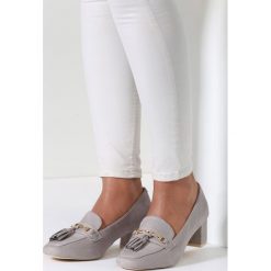 Buty ślubne damskie: Szare Czółenka Ailurophile