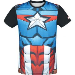 T-shirty męskie: Captain America Cosplay T-Shirt wielokolorowy