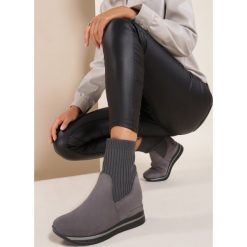 Szare Botki Elrinoria. Szare sneakersy damskie Renee. Za 139,99 zł.