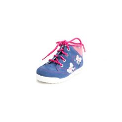 Superfit Girls Półbuty Avrile Mini water kombi (wąskie) - niebieski - Gr.21. Niebieskie buciki niemowlęce Superfit, ze skóry, bez zapięcia. Za 209,00 zł.