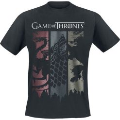 Gra o Tron Sigils Banner T-Shirt czarny. Czarne koszulki męskie marki Gra o Tron, s, z nadrukiem, z okrągłym kołnierzem. Za 74,90 zł.