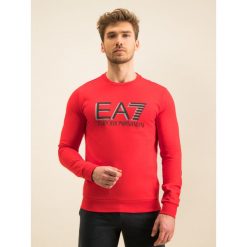 Bluza EA7 Emporio Armani 3HPM60 PJ05Z 1451. Czerwone bluzy męskie EA7 Emporio Armani, xl, bez wzorów, z bawełny, bez kołnierzyka, bez rękawów, bez kaptura. W wyprzedaży za 279,00 zł.