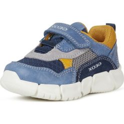 Geox tenisówki chłopięce FLEXYPER B022TA_0CL14_C4MF4 26 ciemnoniebieski. Niebieskie buty chłopięce sportowe Geox, ze skóry, bez zapięcia. Za 259,00 zł.