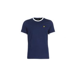 T-shirty z krótkim rękawem Lyle Scott FAFARLIZE. Niebieskie t-shirty męskie marki Lyle & Scott, s, bez wzorów, bez kołnierzyka, krótkie. Za 149,00 zł.