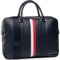 Torba TOMMY HILFIGER - Th Metro Slim Computer Bag Corp CJM. Niebieskie torby męskie skórzane TOMMY HILFIGER, bez wzorów, ze skóry ekologicznej. W wyprzedaży za 599,00 zł.