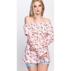 Łososiowa Bluzka Sweet Symphony. Czerwone bluzki asymetryczne Born2be, s, z długim rękawem. Za 59,99 zł.