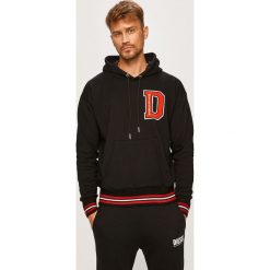 Diesel - Bluza. Czarne bluzy męskie Diesel, s, z aplikacjami, z bawełny, z kapturem, bez rękawów, z kapturem. W wyprzedaży za 539,90 zł.