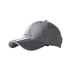 Czapki z daszkiem męskie: Adidas Czapka z daszkiem męska 6P 3S Cap Melan szara r. OSFL