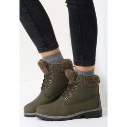 Ciemnozielone Traperki Both Sides. Zielone buty zimowe damskie vices. Za 89,99 zł.
