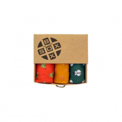 Box Świąteczny (1)- Skarpetki. Zielone skarpetki męskie Sox in the box, z bawełny. Za 80,00 zł.