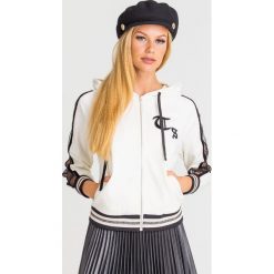 BLUZA MY TWIN TWINSET. Białe bluzy damskie Twinset, w koronkowe wzory, z materiału, bez rękawów, bez kaptura. Za 769,00 zł.
