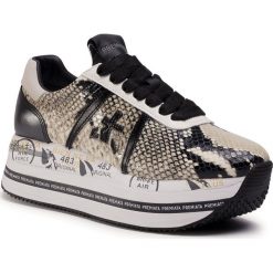 Sneakersy PREMIATA - Beth 4116 Python. Szare półbuty damskie Premiata, bez wzorów, ze skóry, bez obcasa, bez zapięcia. Za 1039,00 zł.