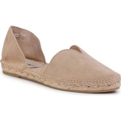 Espadryle MANEBI - Open Side Flats K 1.1 O0 Champagne Beige. Brązowe espadryle damskie Manebi, bez wzorów, ze skóry, bez obcasa, na płaskiej podeszwie. W wyprzedaży za 349,00 zł.