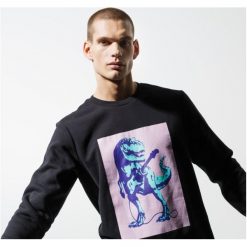 Confront Bluza Dino Sweatshirt , czarny, rozmiar L. Czarne bluzy męskie Confront, m, bez wzorów, z bawełny, bez kołnierzyka, bez rękawów, bez kaptura. W wyprzedaży za 95,99 zł.