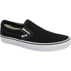 Vans Classic Slip-On VEYEBLK 37 Czarne. Czarne buty sportowe męskie Vans, z tkaniny, bez zapięcia, vans classic. W wyprzedaży za 229,99 zł.